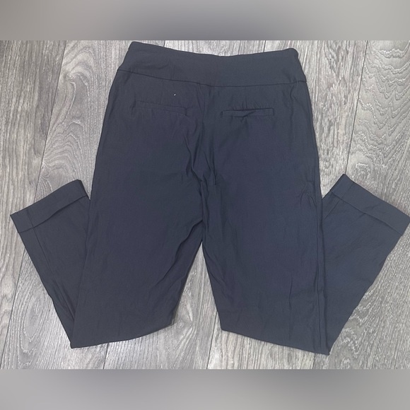 Tribal Women's Pull-On Ankle Pants with Flatten It Tummy Control - Gray - Picture 2 of 8